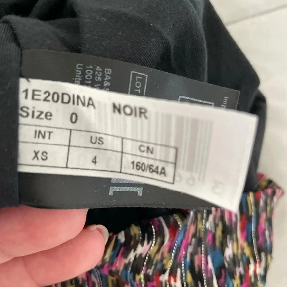 Ba&sh Dina mix print ruffle front tie mini skirt - Picture 6 of 11